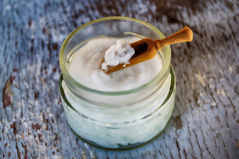 coconut oil in jar